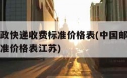 中国邮政快递收费标准价格表(中国邮政快递收费标准价格表江苏)